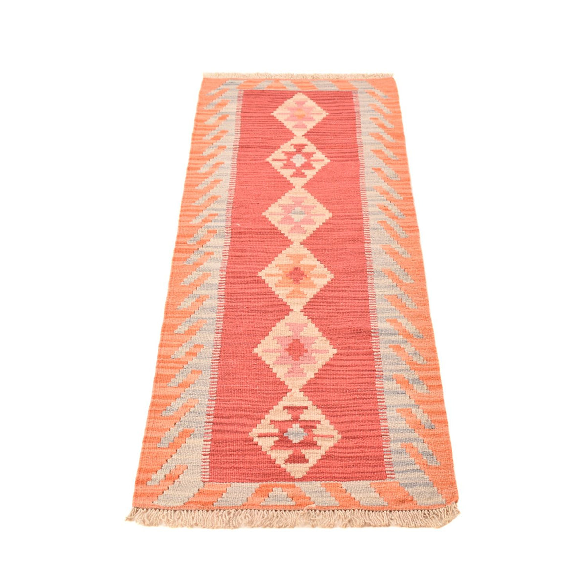 Runner Kelim Rug - Oriental - 198 x 59 cm - multicolored
