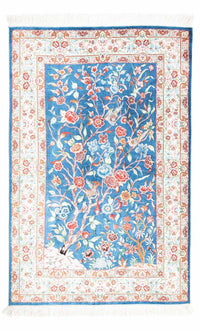 Perser Rug - Ghom - 121 x 77 cm - light blue