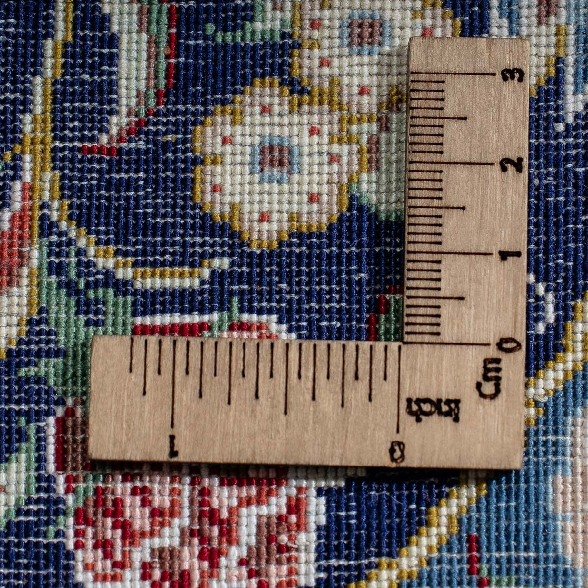 Silk Rug - Ghom Silk - Premium - 40 x 28 cm - dark blue