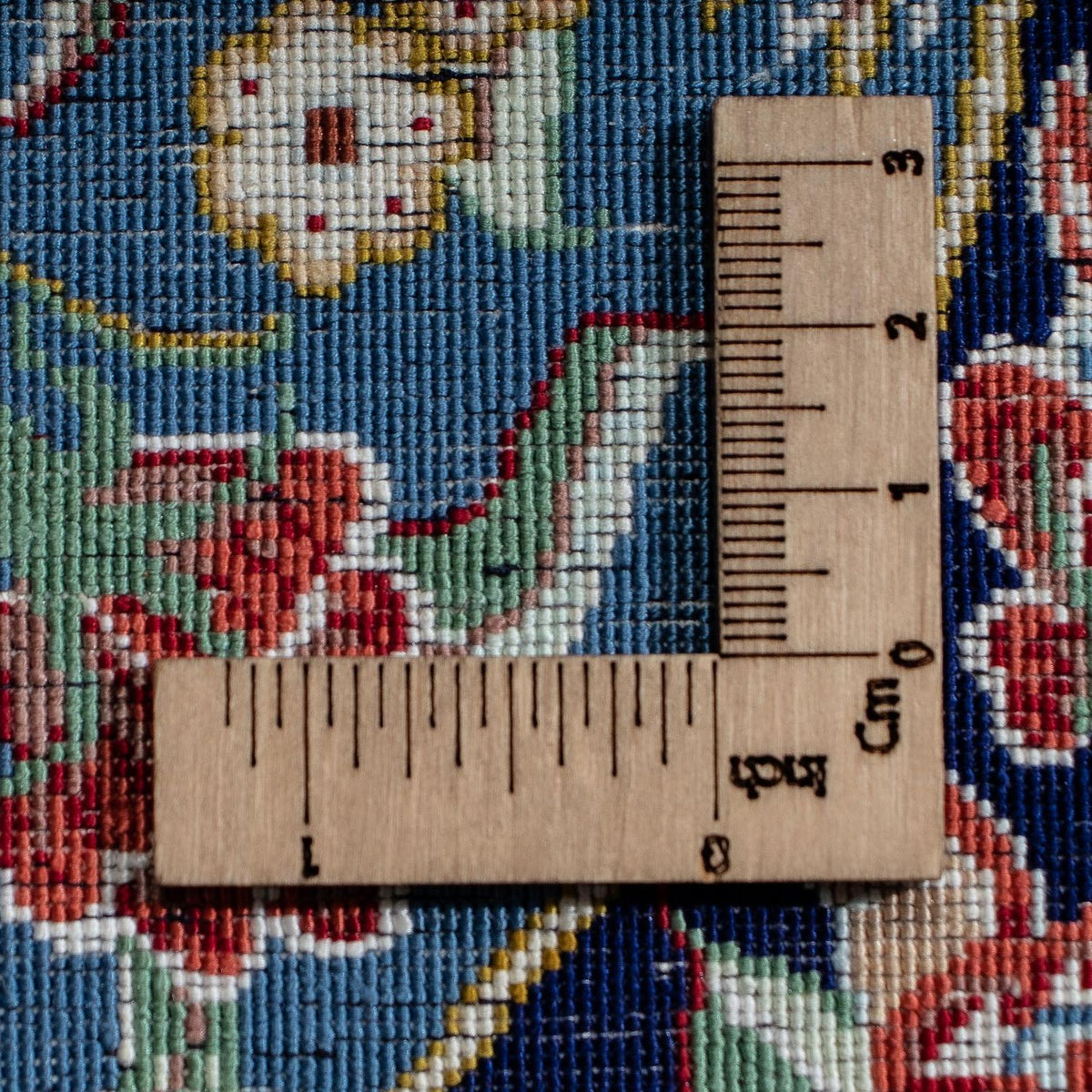 Silk Rug - Ghom Silk - Premium - 40 x 28 cm - dark blue