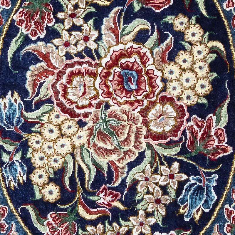 Silk Rug - Ghom Silk - Premium - 40 x 28 cm - dark blue