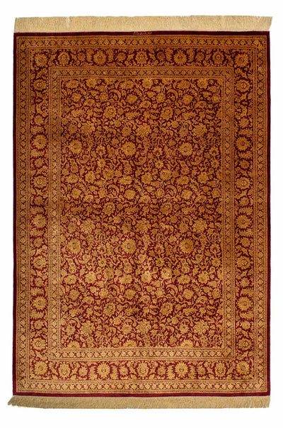 Qom Silk Rug 132x216cm - Persian Rugs