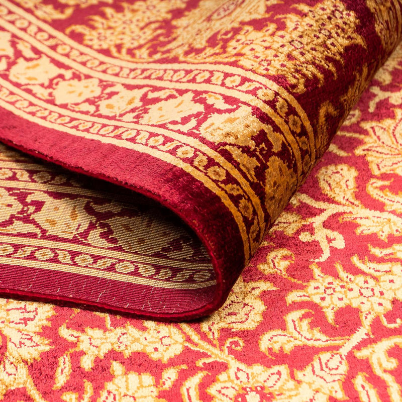 Silk Rug - Ghom Silk - Premium - 216 x 132 cm - dark blue