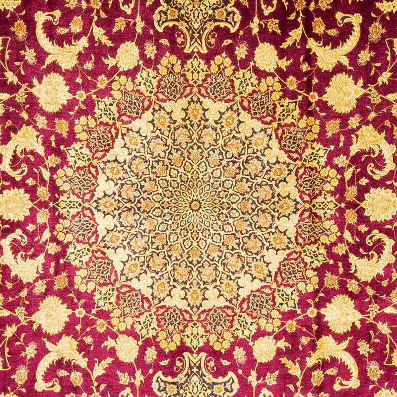 Perser Rug - Ghom - 305 x 202 cm - dark red
