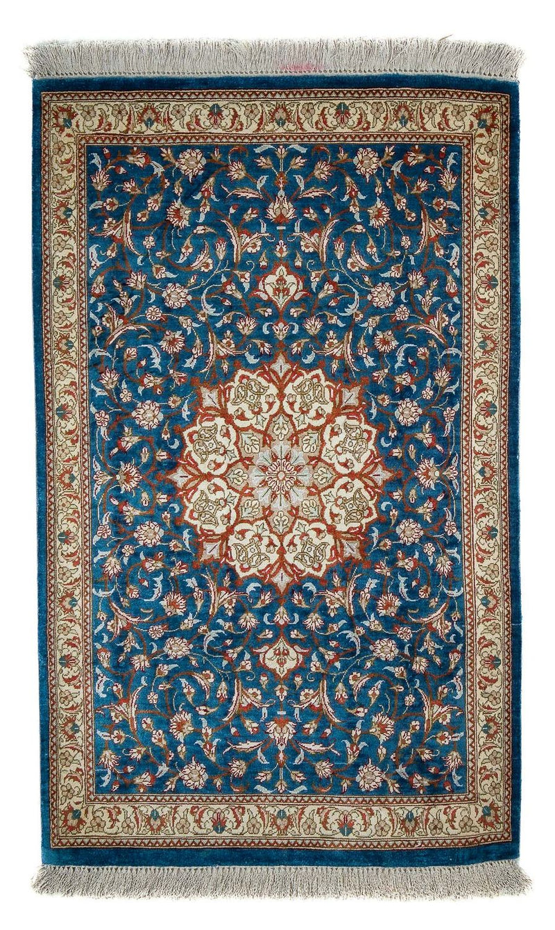 Perser Rug - Ghom - 92 x 57 cm - dark blue