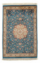 Perserteppich - Ghom 94 x 58 cm - blau