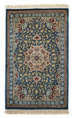 Perser Rug - Ghom - 80 x 55 cm - dark blue