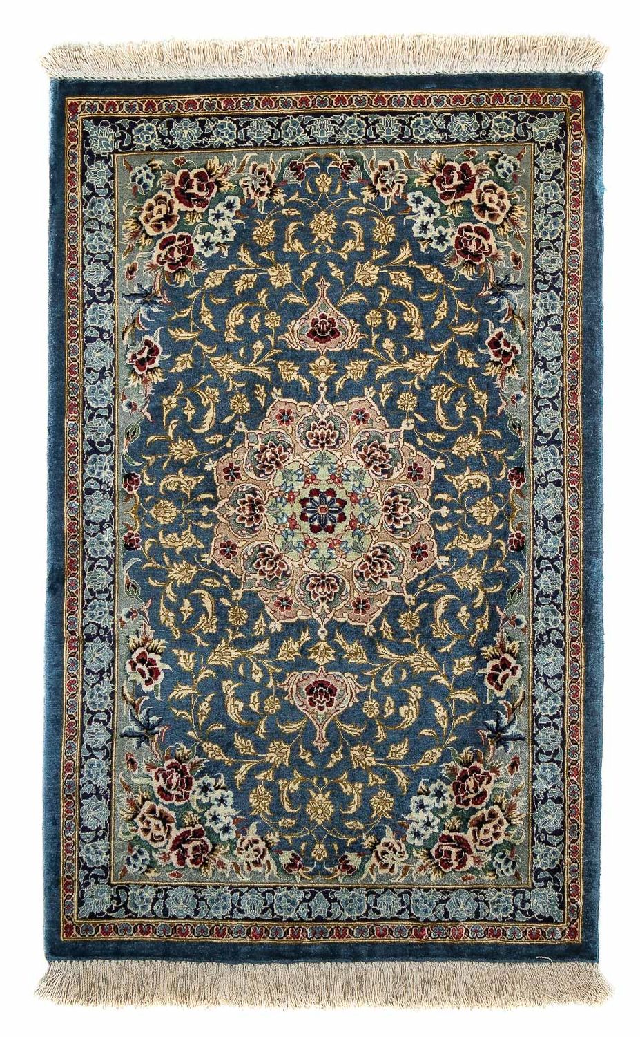 Perser Rug - Ghom - 80 x 55 cm - dark blue