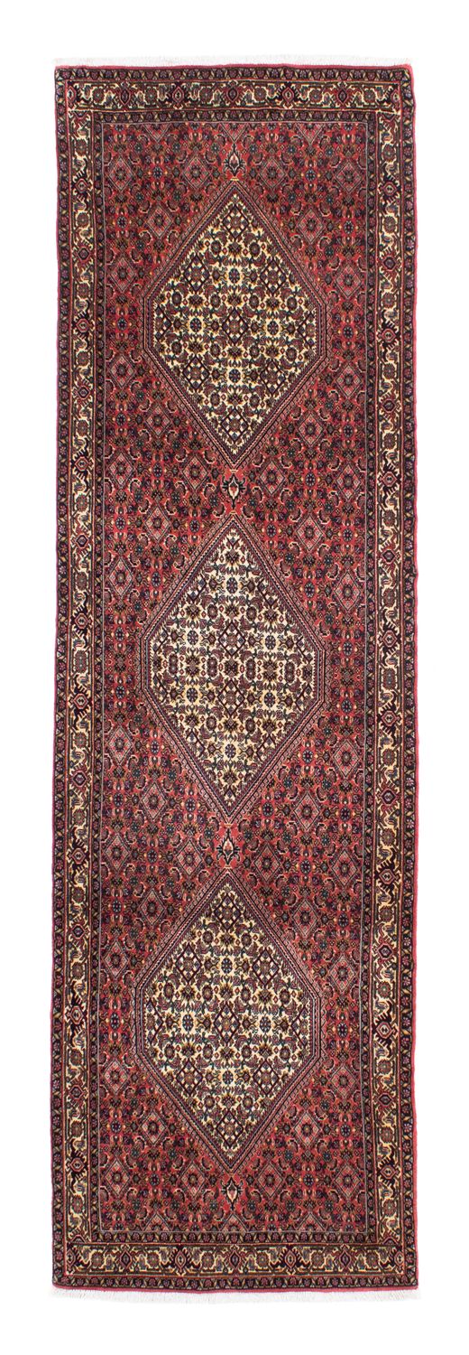 Runner Perser Rug - Bidjar - 298 x 88 cm - dark red
