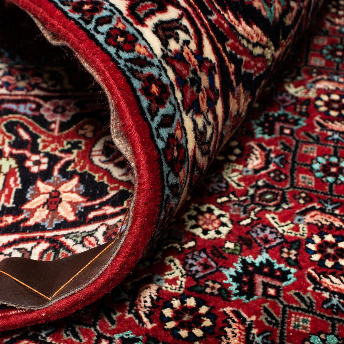 Perser Rug - Bidjar - 252 x 206 cm - dark red