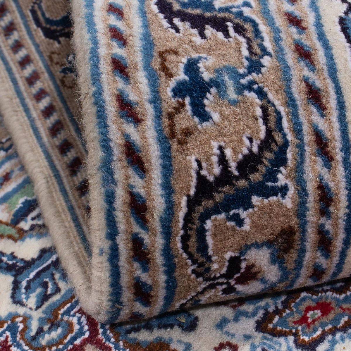 Perser Rug - Nain square  - 209 x 194 cm - dark red