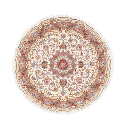Perser Rug - Tabriz - Royal round  - 105 x 105 cm - beige