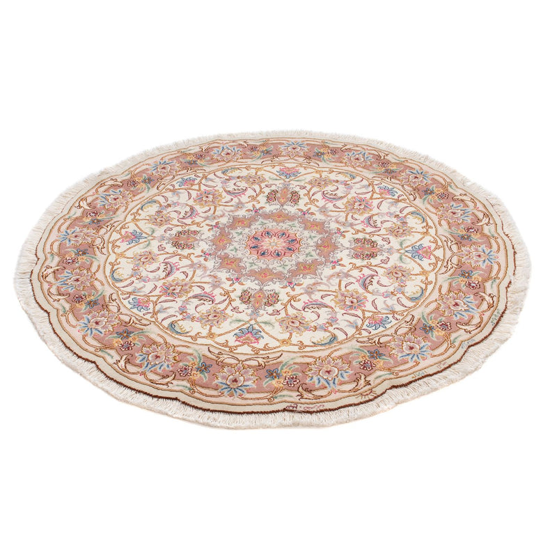 Perser Rug - Tabriz - Royal round  - 105 x 105 cm - beige