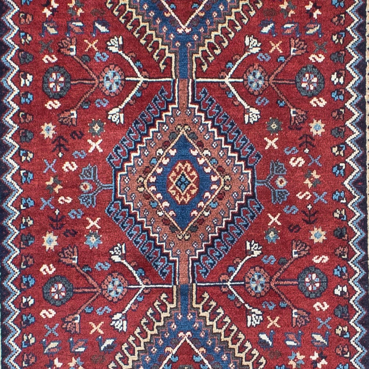 Runner Perser Rug - Bidjar - 293 x 82 cm - dark red