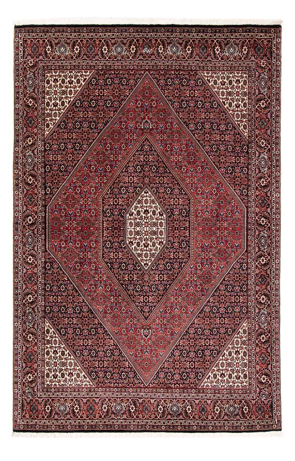 Perser Rug - Bidjar - 246 x 167 cm - dark red