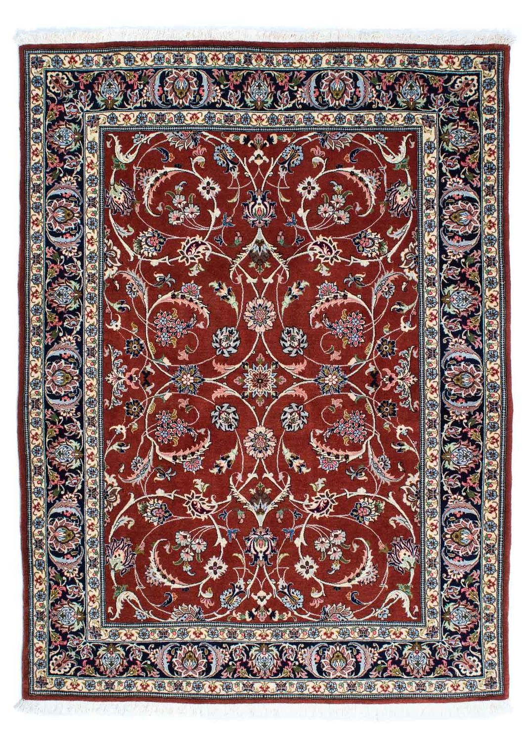 Perser Rug - Ghom - 181 x 136 cm - dark red