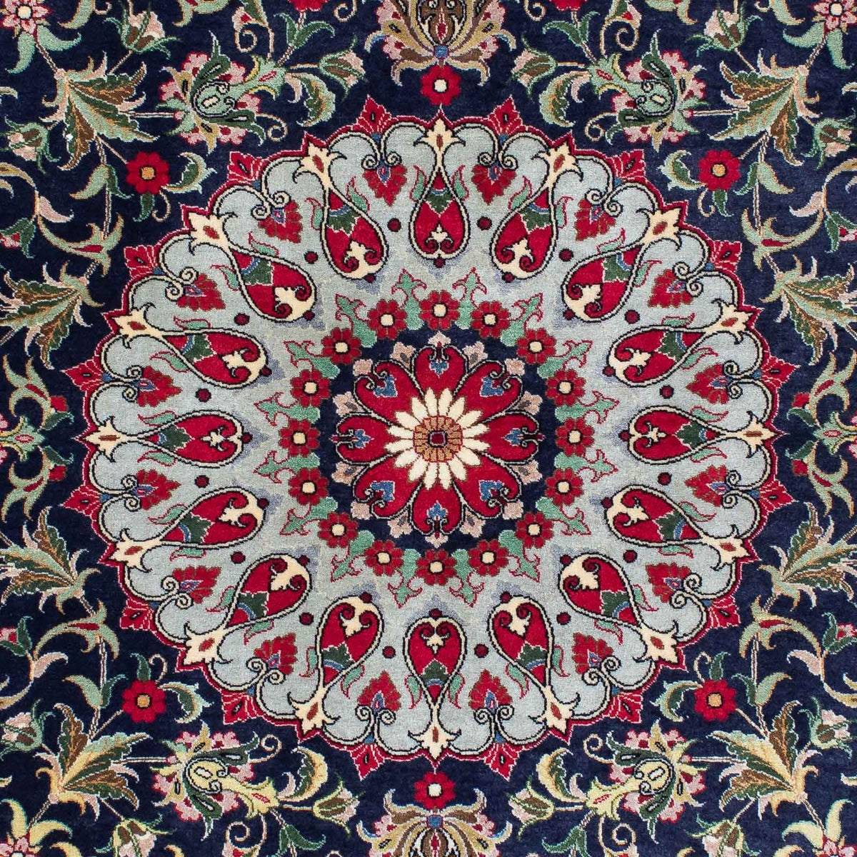 Perser Rug - Ghom - 204 x 135 cm - dark blue