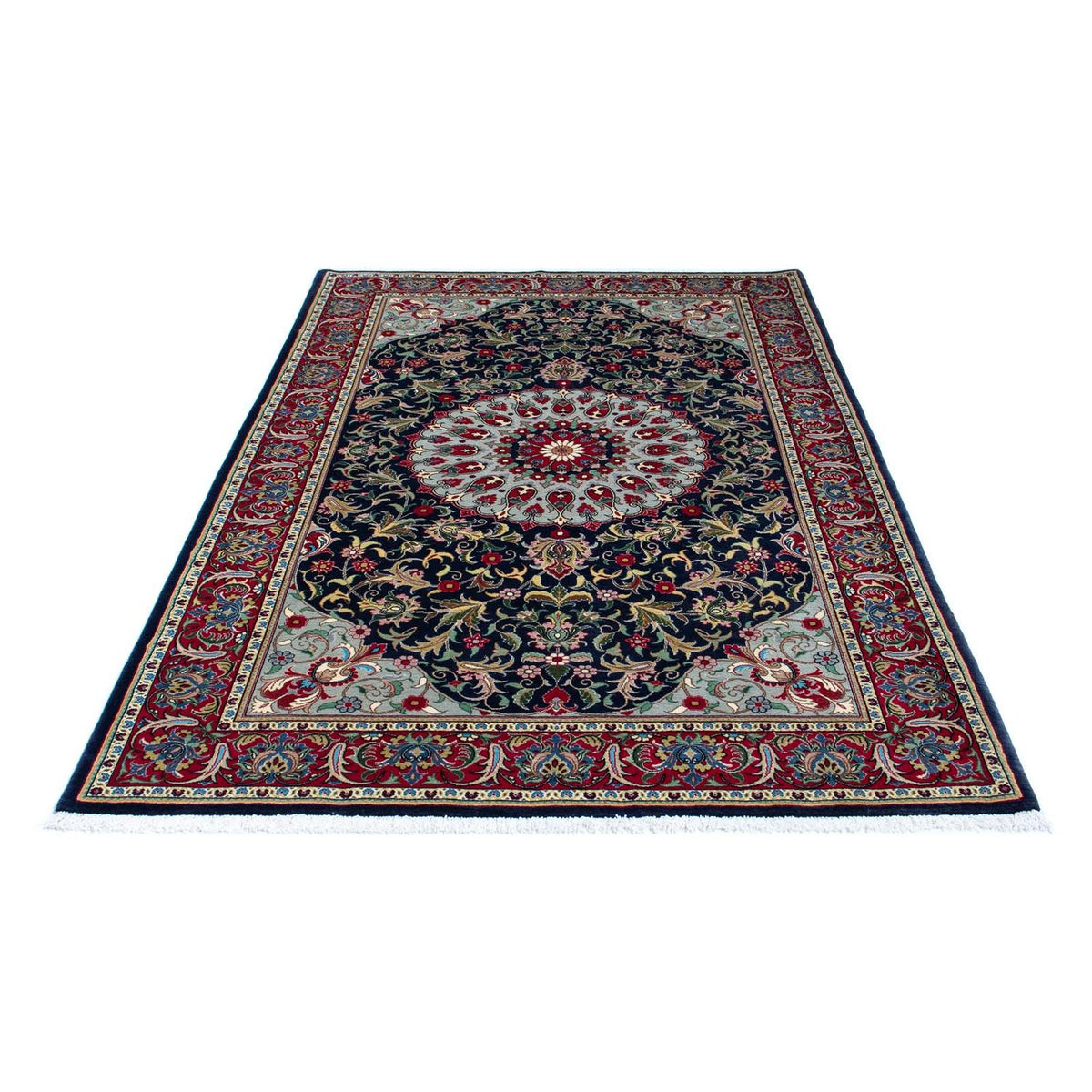 Perser Rug - Ghom - 204 x 135 cm - dark blue