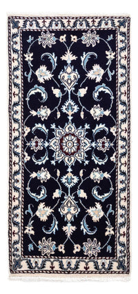 Perser Rug - Nain - 135 x 66 cm - dark blue