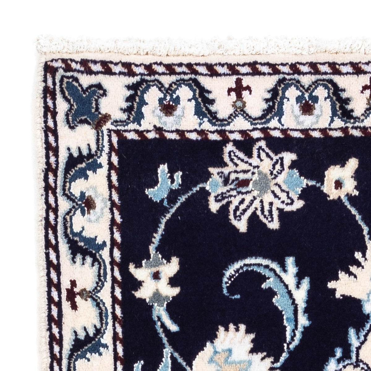 Perser Rug - Nain - 135 x 66 cm - dark blue