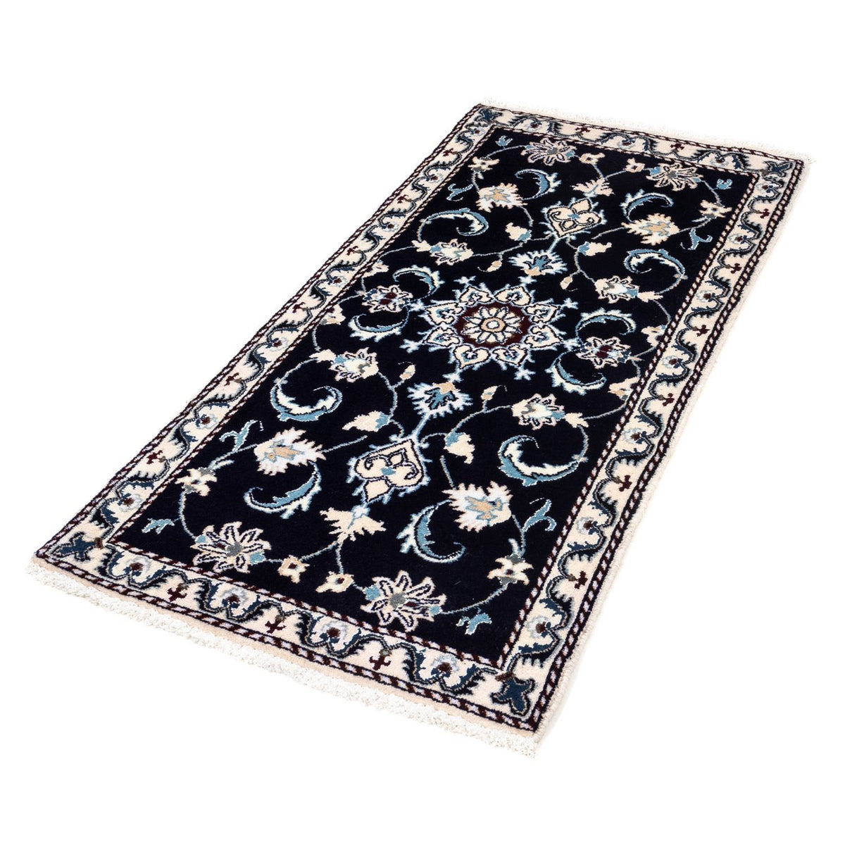 Perser Rug - Nain - 135 x 66 cm - dark blue