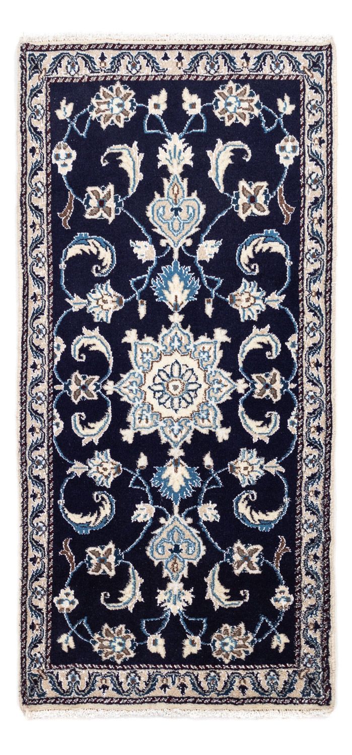 Perser Rug - Nain - 138 x 68 cm - dark blue