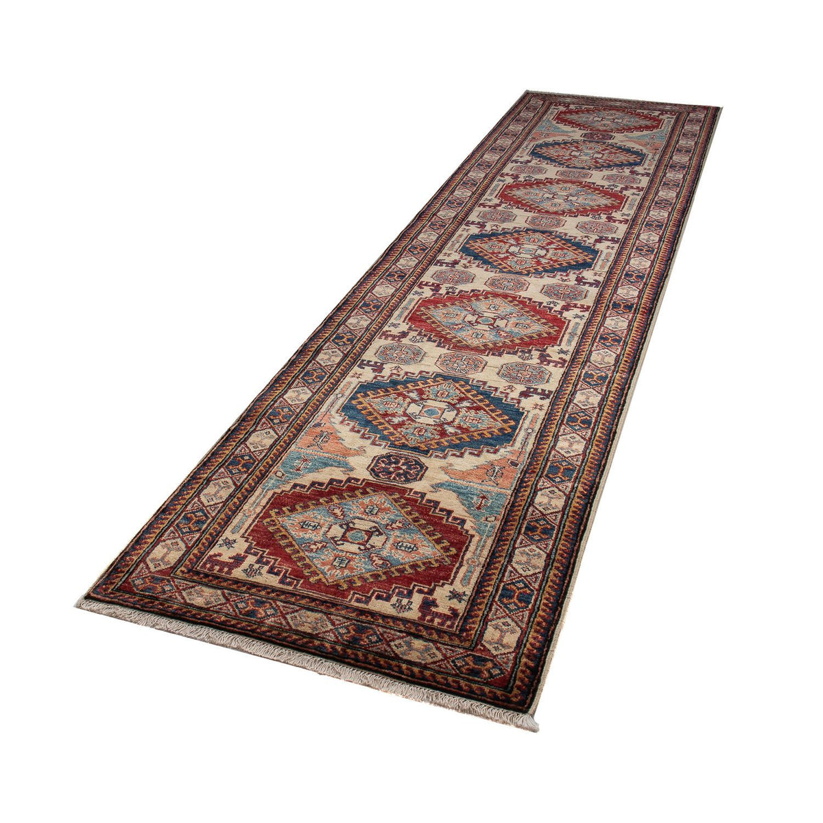 Runner Ziegler Rug - Kazak - 305 x 76 cm - dark blue