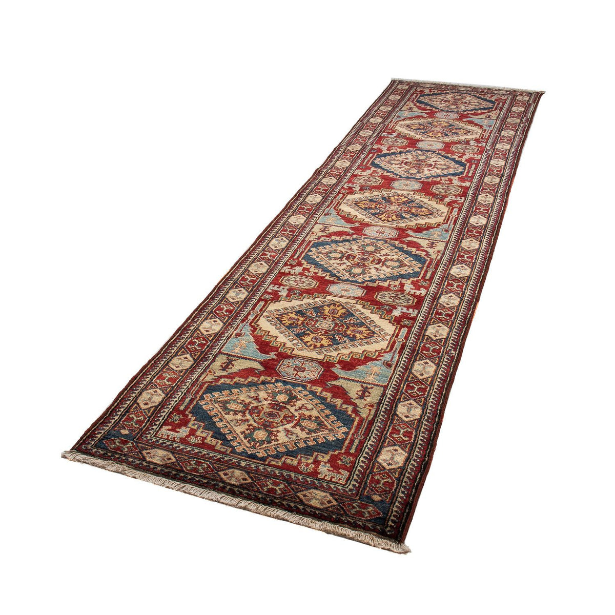 Runner Ziegler Rug - Kazak - 302 x 77 cm - dark red