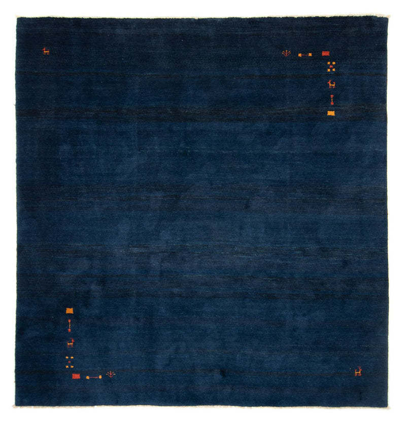 Gabbeh Rug - Perser square  - 295 x 278 cm - dark blue