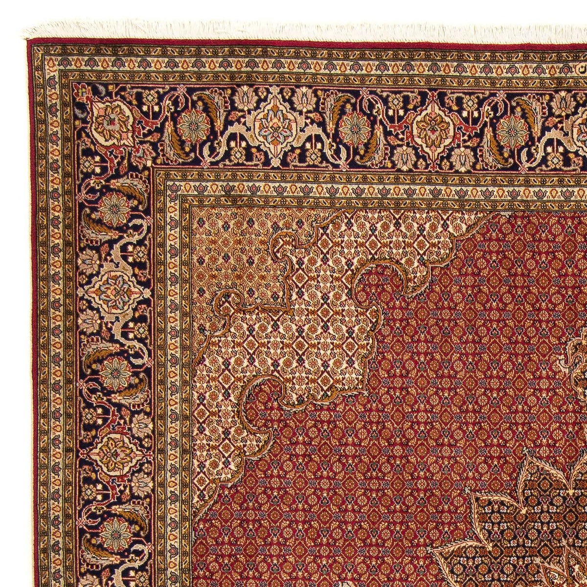 Perser Rug - Tabriz square  - 204 x 201 cm - dark red