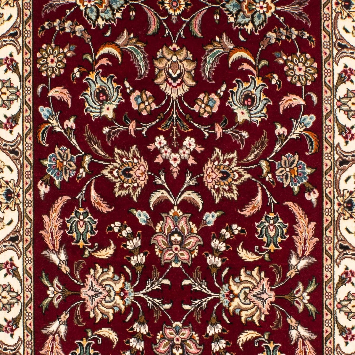 Runner Perser Rug - Tabriz - Royal - 295 x 77 cm - dark red