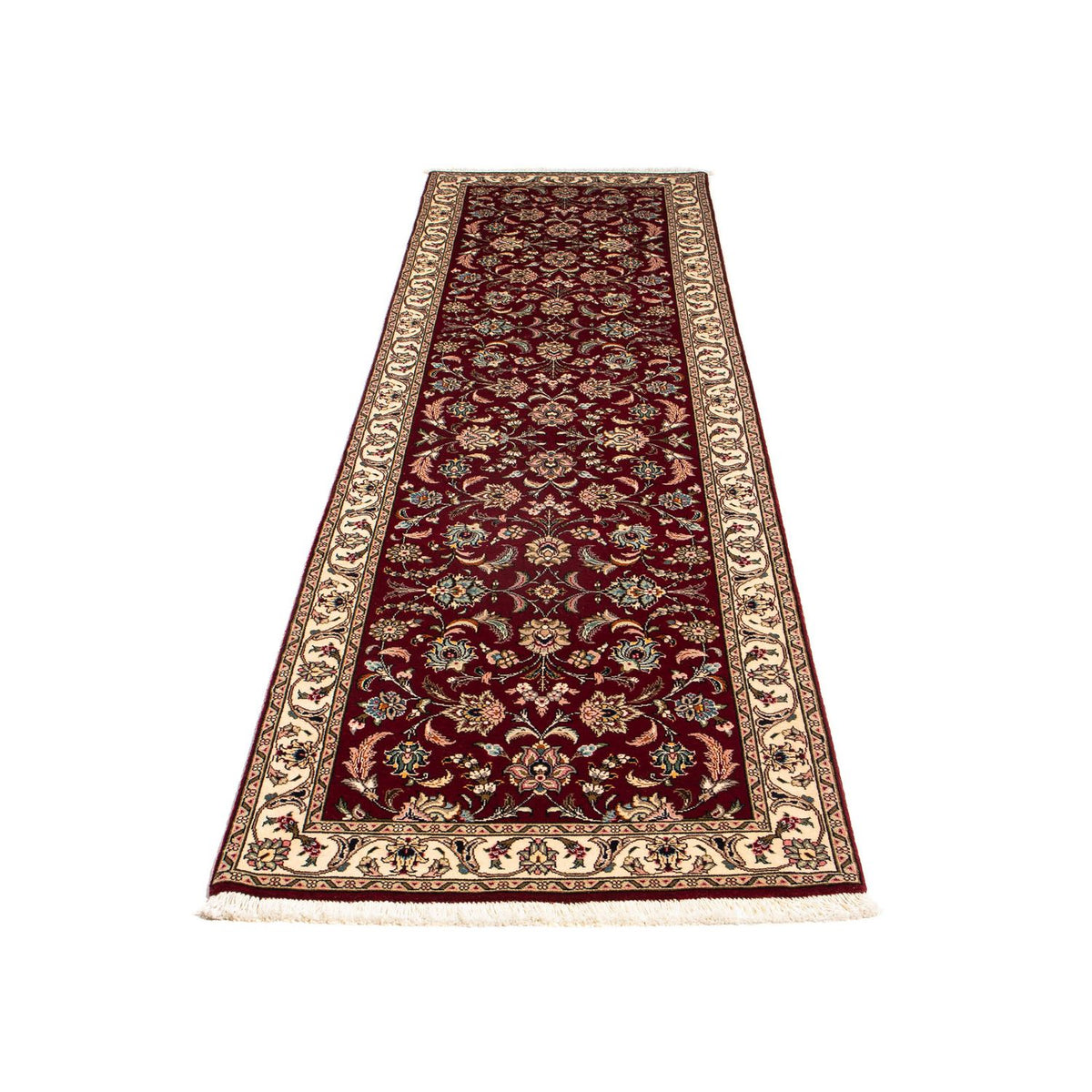 Runner Perser Rug - Tabriz - Royal - 295 x 77 cm - dark red