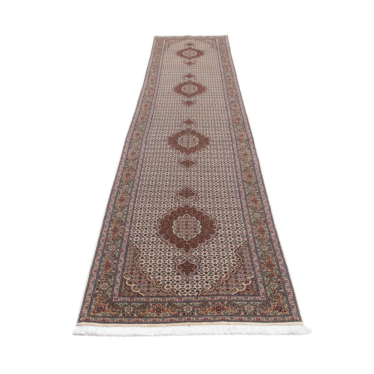 Runner Perser Rug - Tabriz - 402 x 82 cm - multicolored