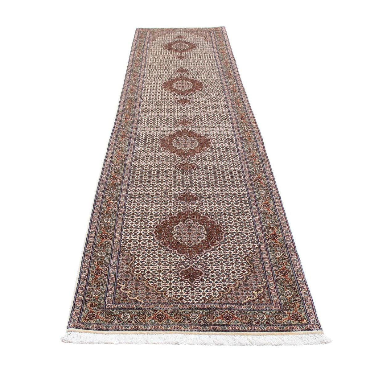 Runner Perser Rug - Tabriz - 401 x 84 cm - multicolored