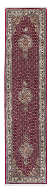Runner Perser Rug - Tabriz - 344 x 80 cm - dark red