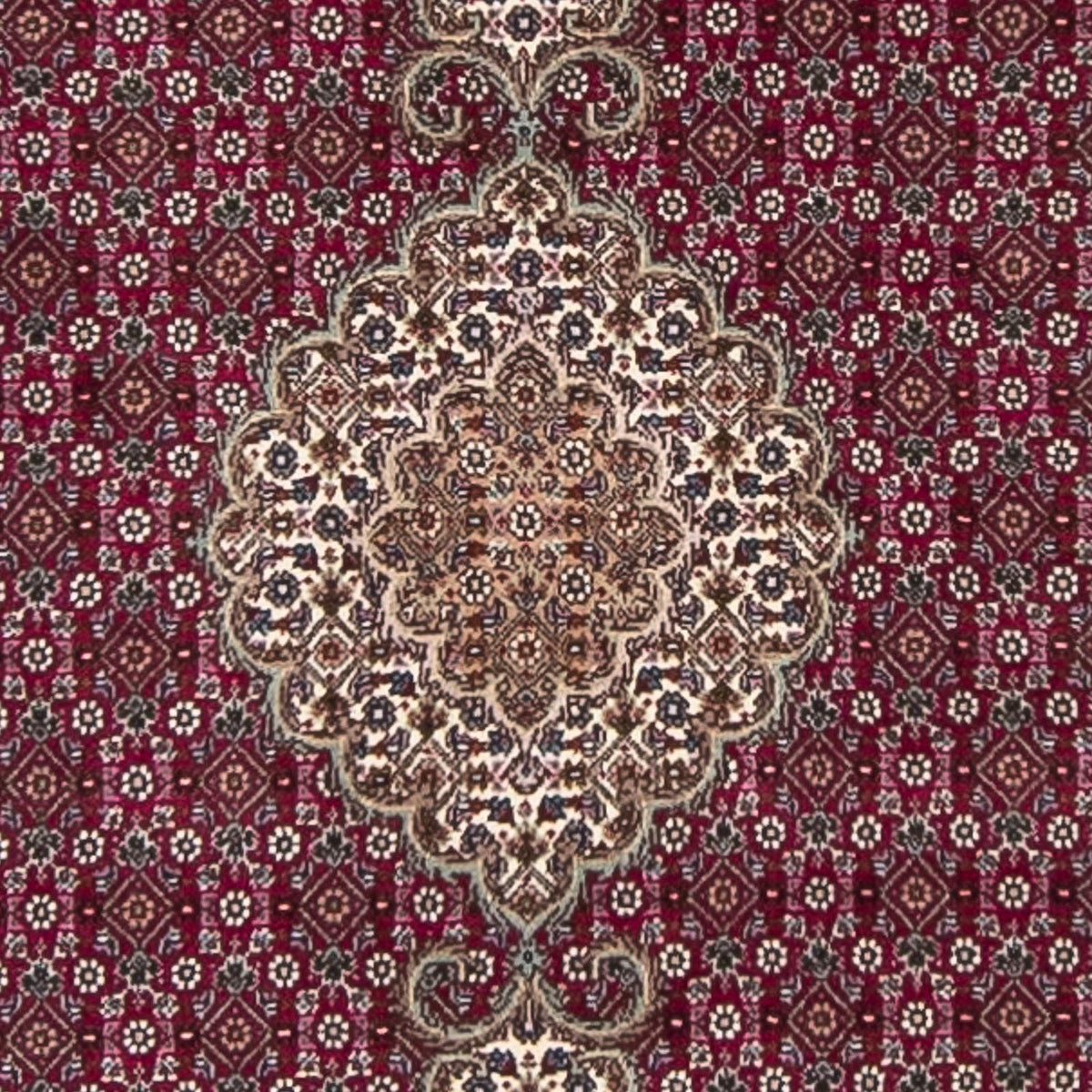 Runner Perser Rug - Tabriz - 344 x 80 cm - dark red
