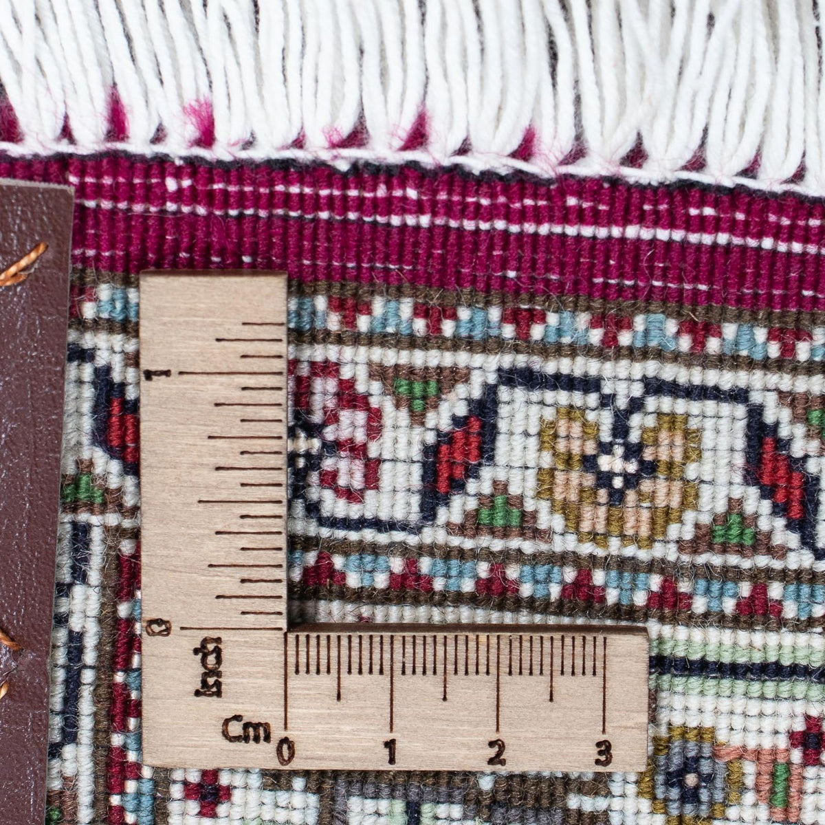 Runner Perser Rug - Tabriz - 344 x 80 cm - dark red