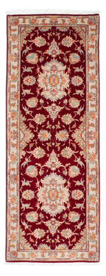 Runner Perser Rug - Tabriz - Royal - 208 x 80 cm - dark red