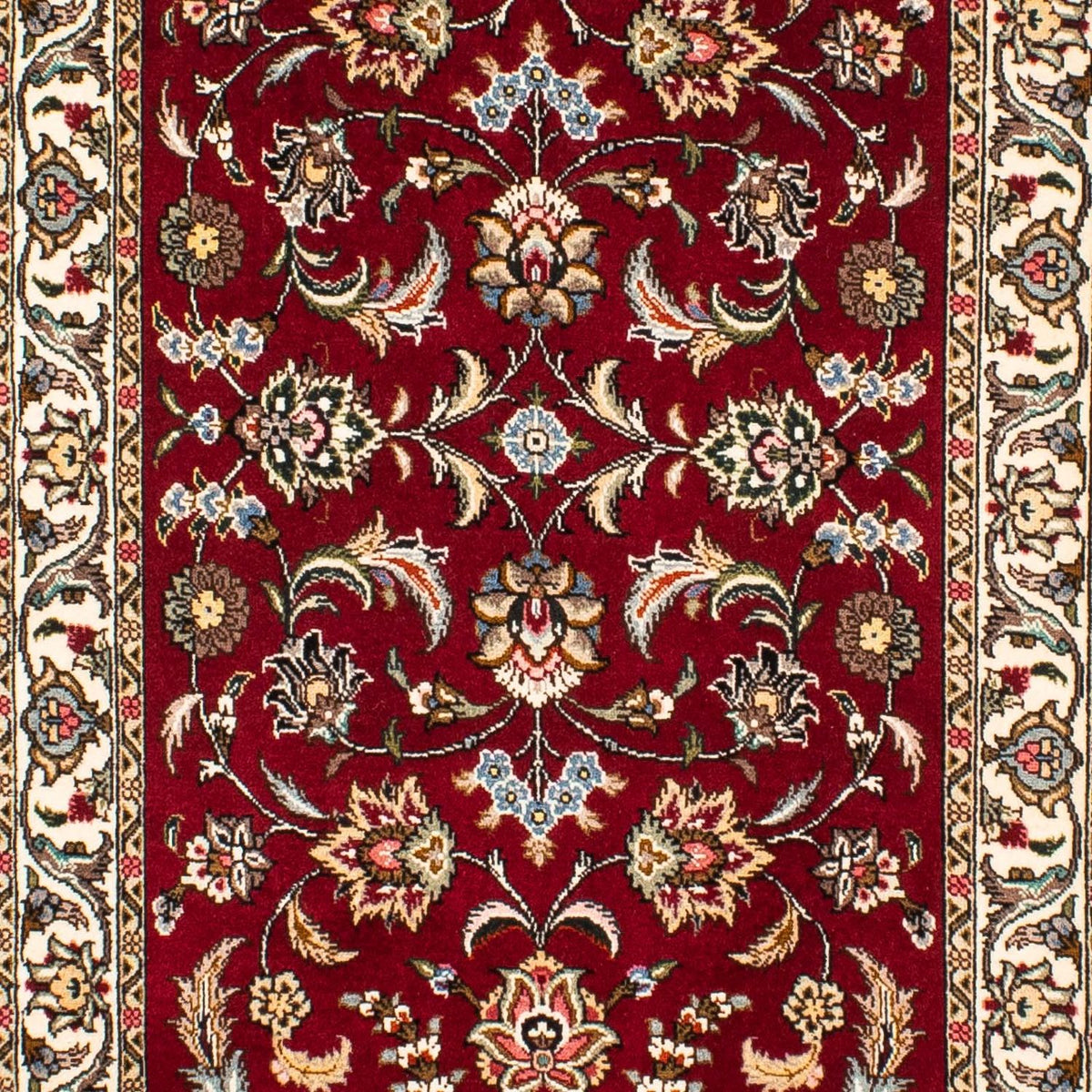 Runner Perser Rug - Tabriz - Royal - 312 x 77 cm - dark red