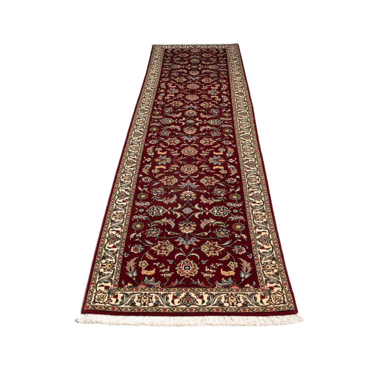 Runner Perser Rug - Tabriz - Royal - 312 x 77 cm - dark red