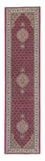 Runner Perser Rug - Tabriz - 343 x 82 cm - dark red