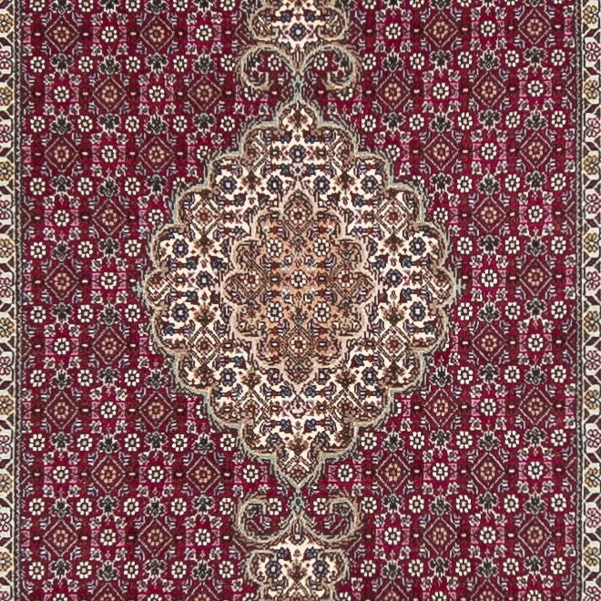 Runner Perser Rug - Tabriz - 343 x 82 cm - dark red