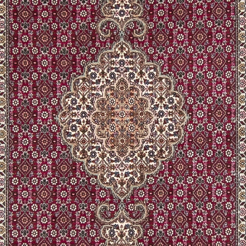 Runner Perser Rug - Tabriz - 343 x 82 cm - dark red