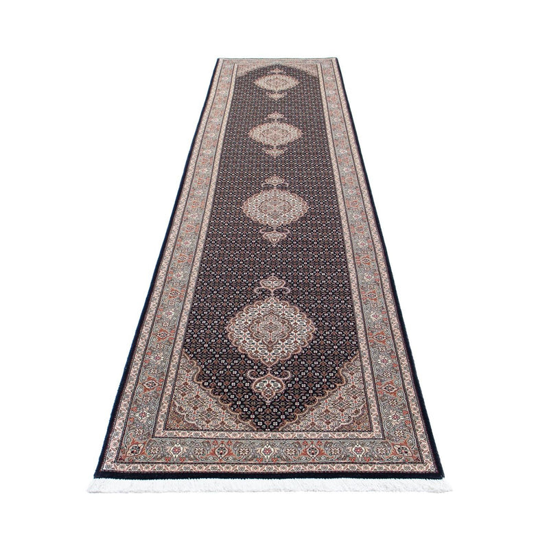 Runner Perser Rug - Tabriz - Royal - 391 x 82 cm - dark blue