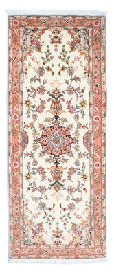 Runner Perser Rug - Tabriz - Royal - 212 x 82 cm - beige