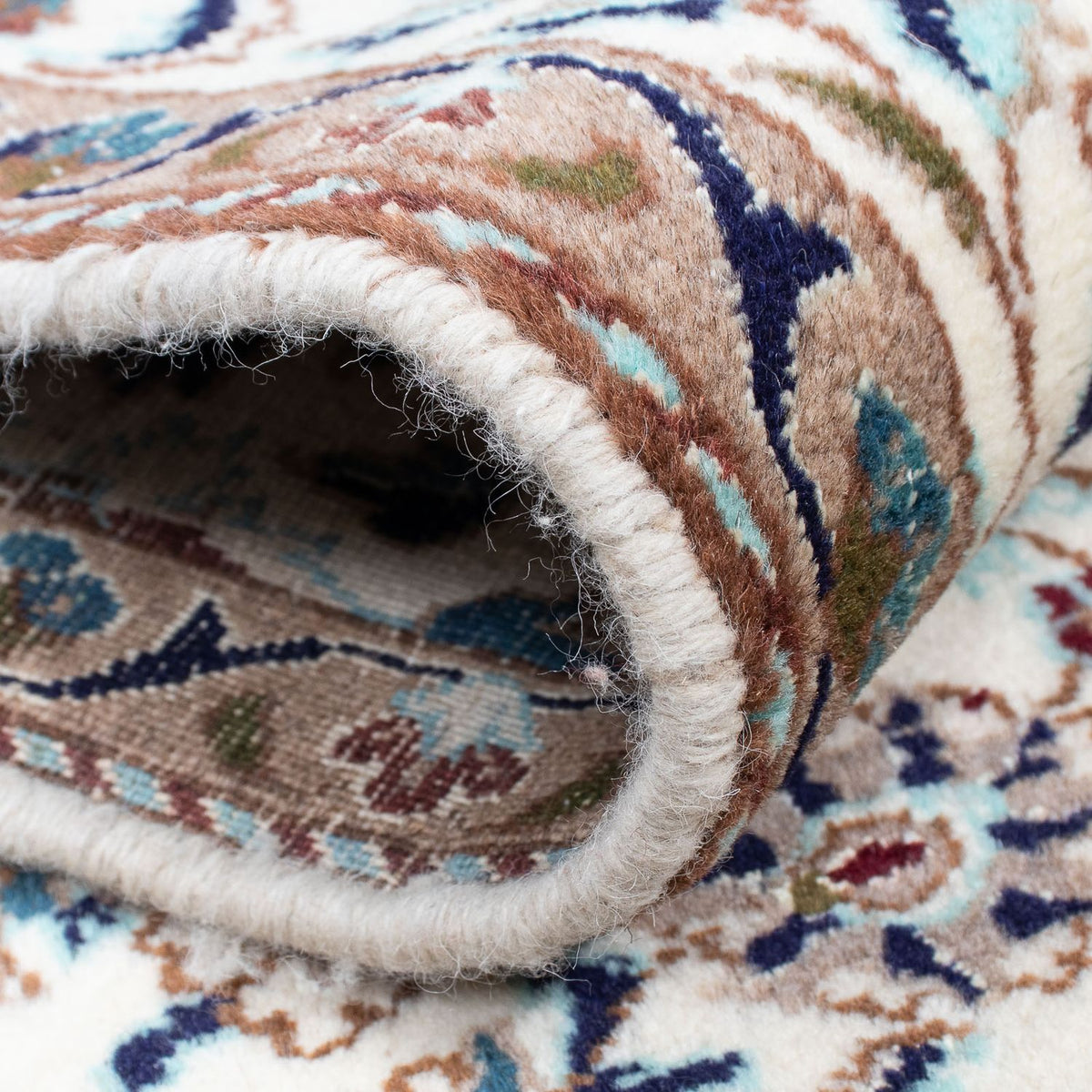 Runner Perser Rug - Nain - 376 x 75 cm - beige