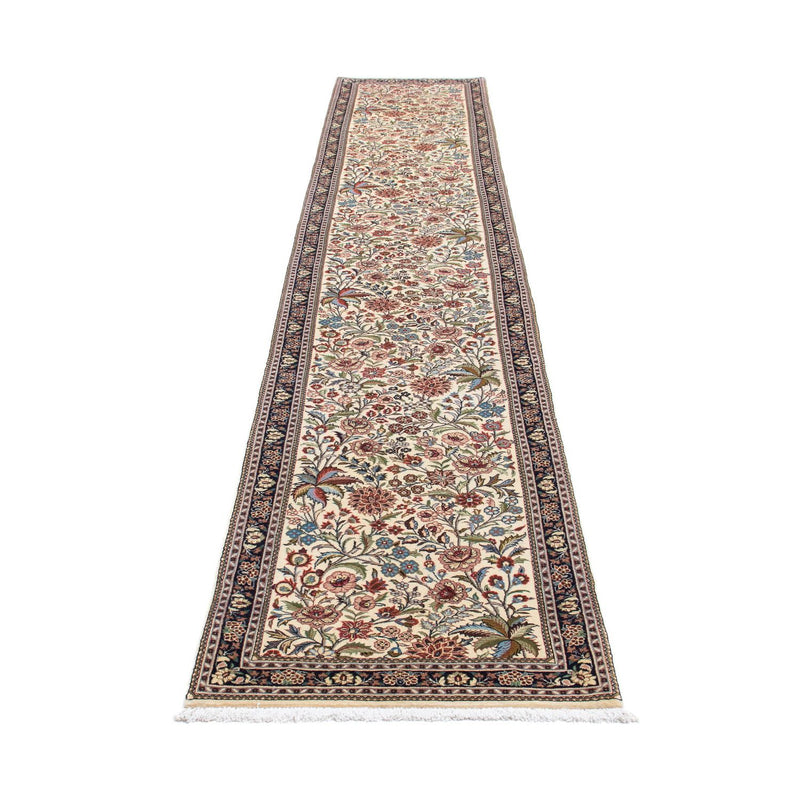 Runner Perser Rug - Ghom - 400 x 70 cm - beige