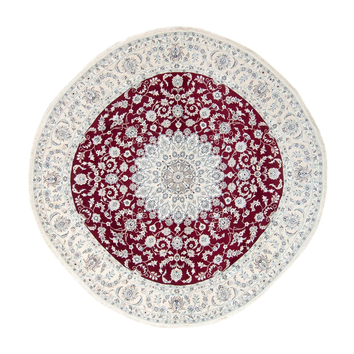 Perser Rug - Nain round  - 310 x 310 cm - dark red