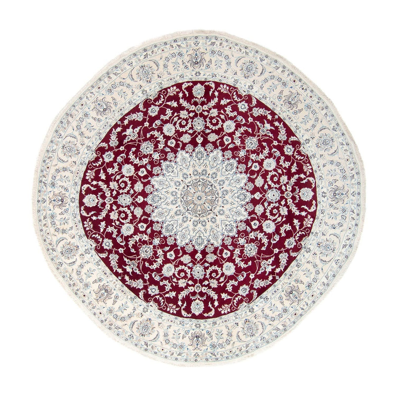 Perser Rug - Nain round  - 310 x 310 cm - dark red
