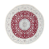 Perser Rug - Nain round  - 295 x 295 cm - dark red